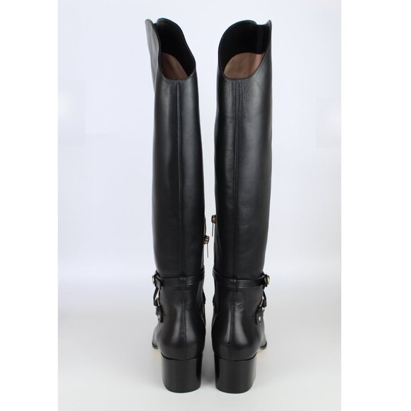 NEW JIMMY CHOO Huxlie 45mm Leather Boots - Work to Weekend - Picture 8 of 16